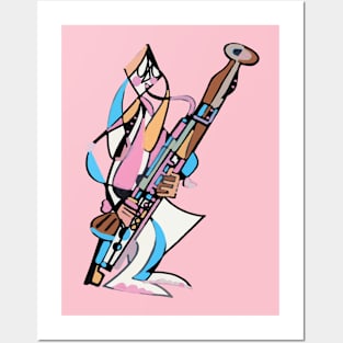 Bunny Bassoonist by Pollux Posters and Art